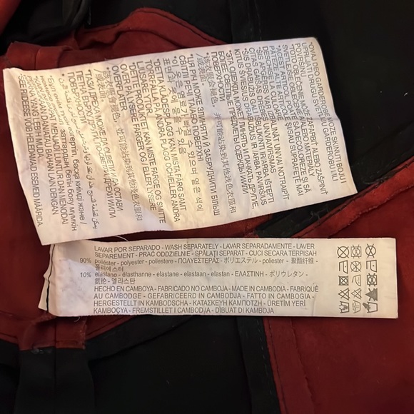 Zara, like new, color block suede mini skirt. - Picture 5 of 8